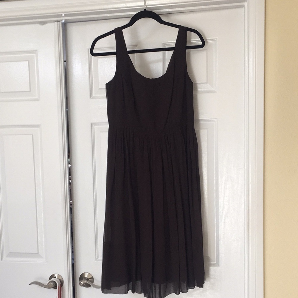 J. Crew Size 8 brown chiffon dress
